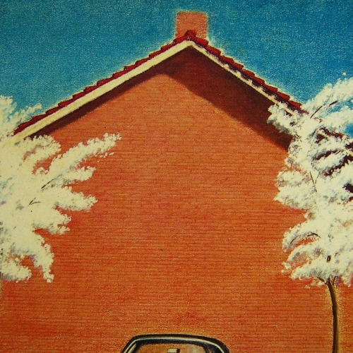 VOORJAAR OP WENDL, Pastel 50x65cm, Frans van Veen 1974