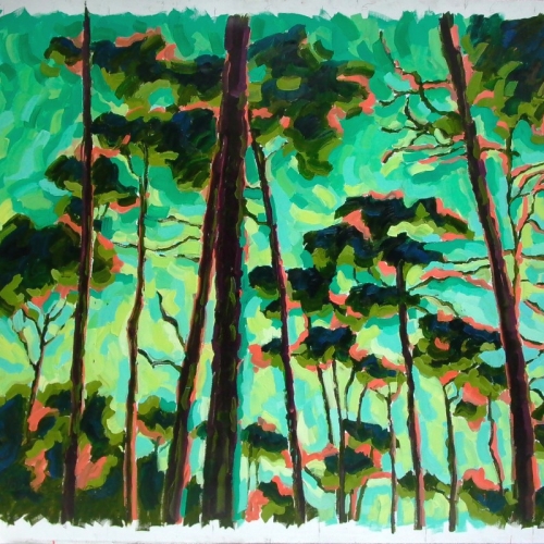 De Mastappels - Olieverf, 200x300cm, Frans van Veen 2006 - Verkocht