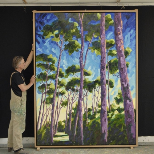 Graaf Hendrik III - Olieverf, 280x200cm, Frans van Veen 2006 - Verkocht
