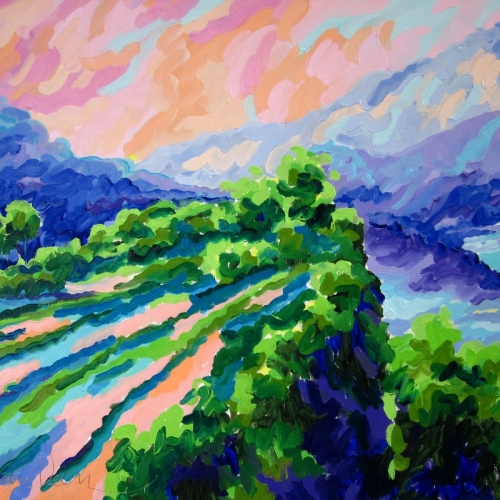 Le Vaisseau de Pierre - Olieverf, 100x140cm, Frans van Veen 2012