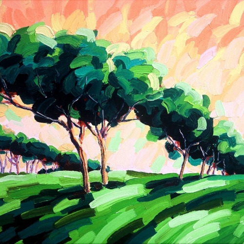 VALE DE LOBO - Olieverf, 70x100cm, Frans van Veen 2002 - Verkocht