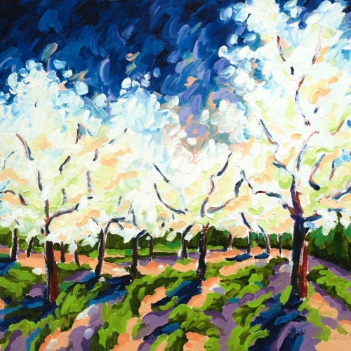 Lï¿½orage en Printemps Oil/Canvas 100x120cm- Sold