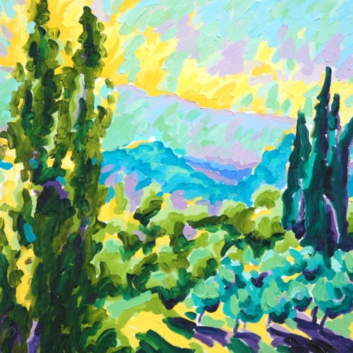 Saint Hilaire Revisited  Oil/Canvas  100x120cm  Frans van Veen--Sold