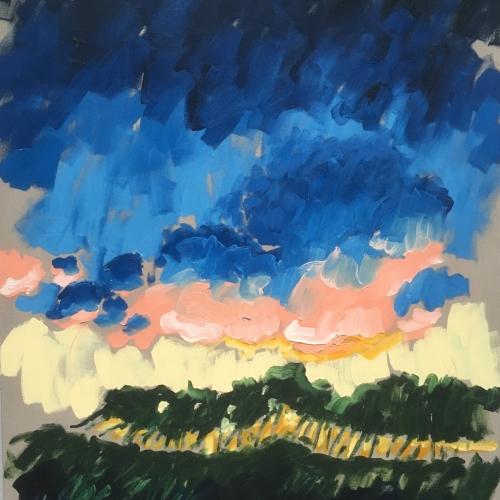 DUINAVOND - Olieverf, 140x100cm. Frans van Veen 2021