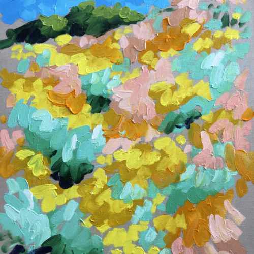ZILVERKRUISKRUID I - Olieverf 100x80cm, Frans van Veen 2022 - Verkocht