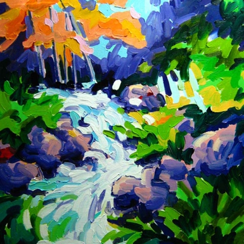Hoegne - 120x100cm, Olieverf, Frans van Veen 2008 - Verkocht