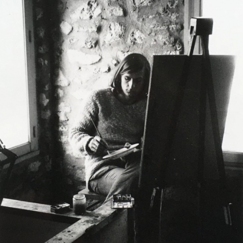 Atelier van het Maison jaune in Murs 1978
