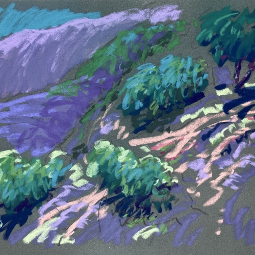 Pastel, 50x65cm, LubÃ©ron