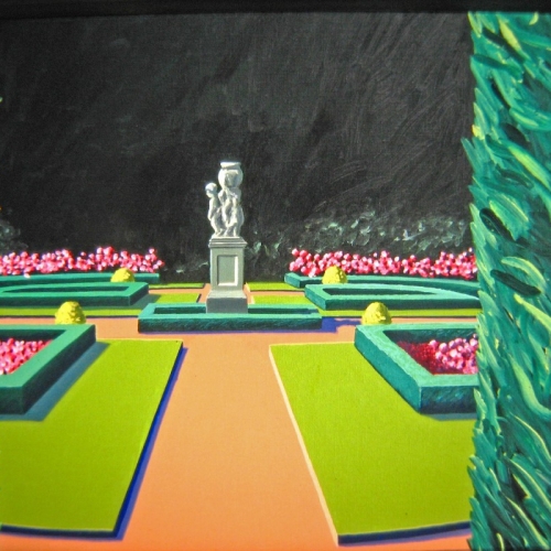 BOUVIGNE Olieverf  100x120cm  Frans van Veen 1984