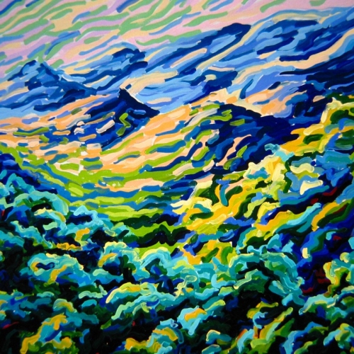 TARANDOL  Olieverf 140x190cm  -Frans van Veen 1992  --Verkocht